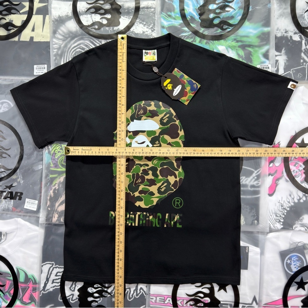 BAPE ABC Camo By Bathing Ape T-shirt ‘Black’ - Picture 2 of 7